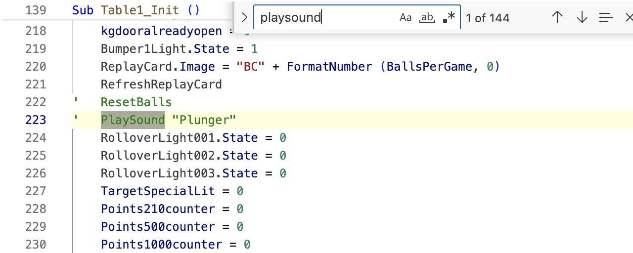 First instance of playsound().