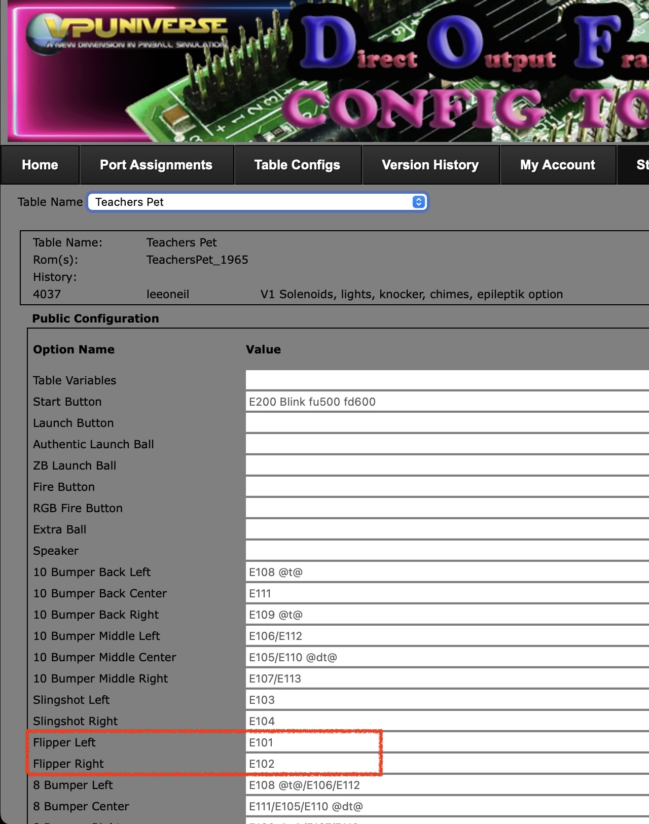 DOF Config Tool.