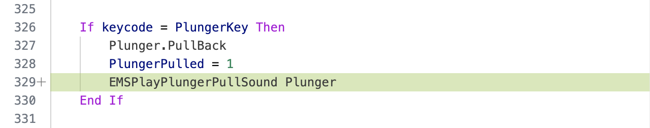 Plunger code changes.