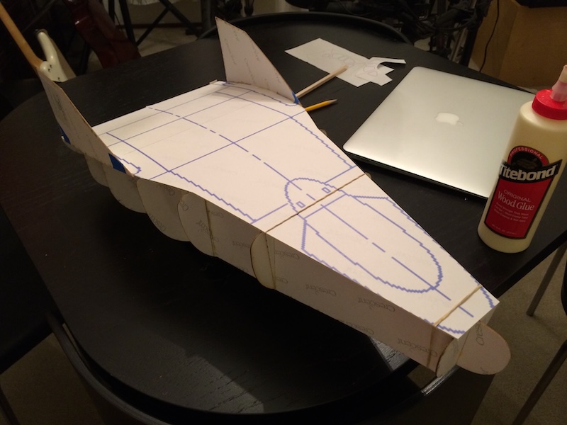 Another attempt at the M2-F3—this time with matte board forms.