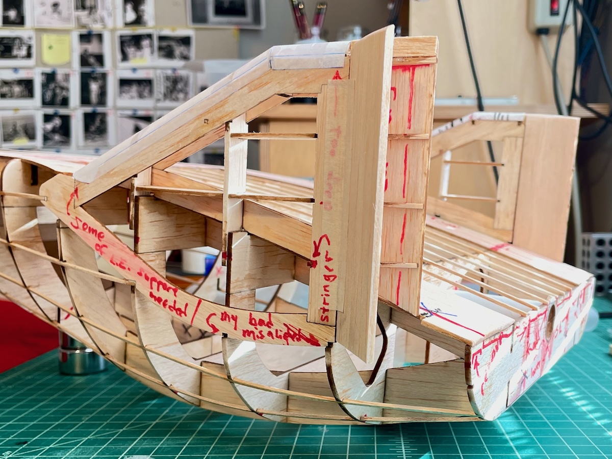 Bottom of the balsa M2-F3.
