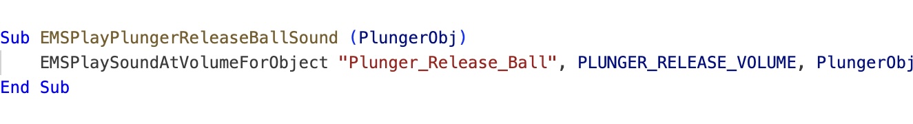EMSPlayPlungerReleaseBallSound code.