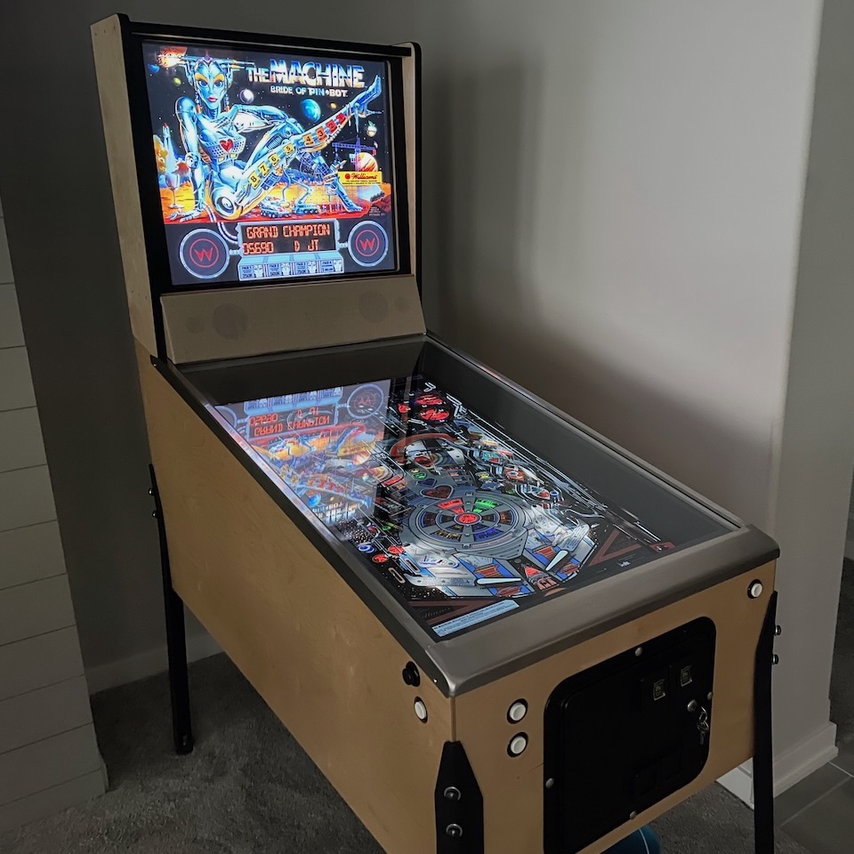 Virtual pinball cabinet.