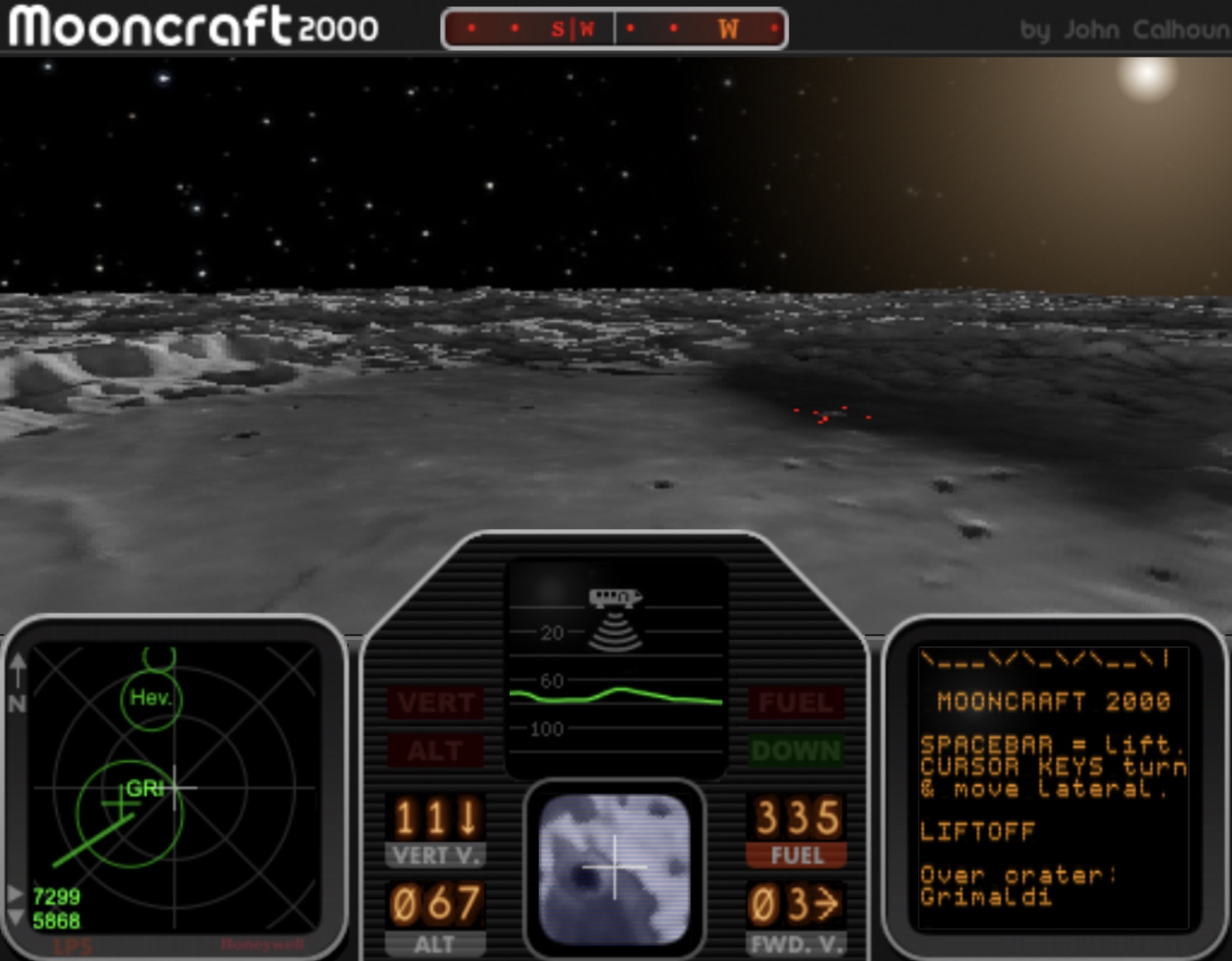 Mooncraft 2000 screenshot.